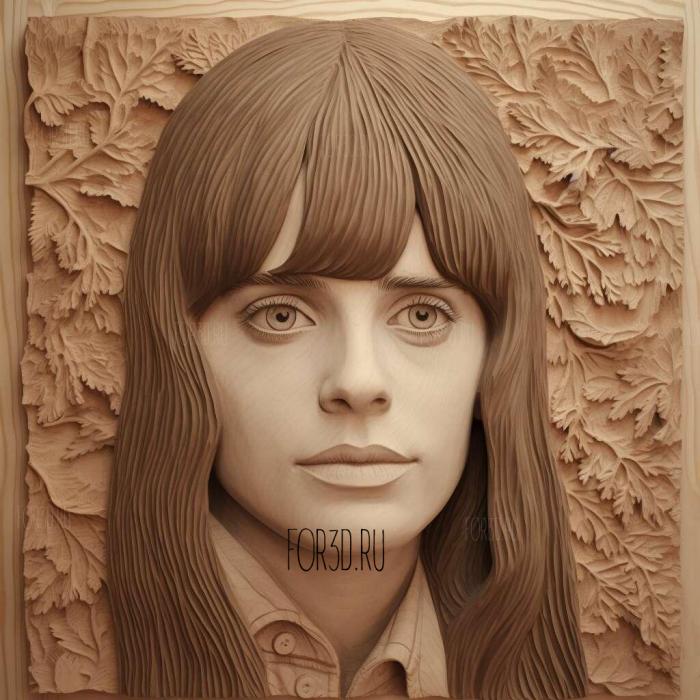 Zooey Deschanel 3 stl model for CNC